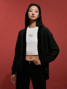 龍年 Monogram 開襟外套, Ck Black, hi-res