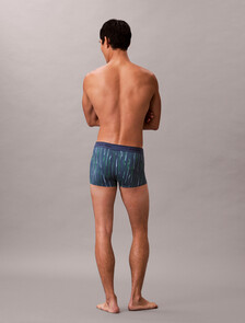 低腰平口內褲 - Micro Stretch Cooling, PEN MARK STRIPE_DARK DENIM, hi-res