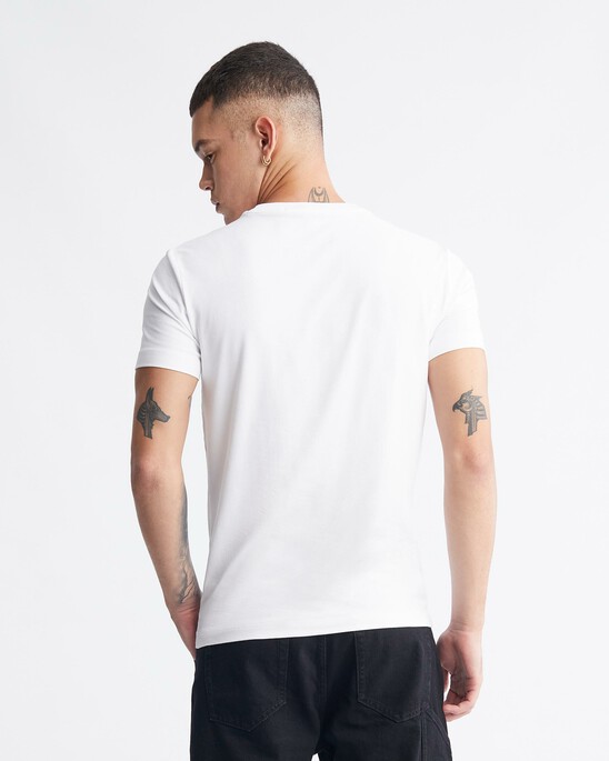 Metallic Foil Monogram Organic Cotton Tee
