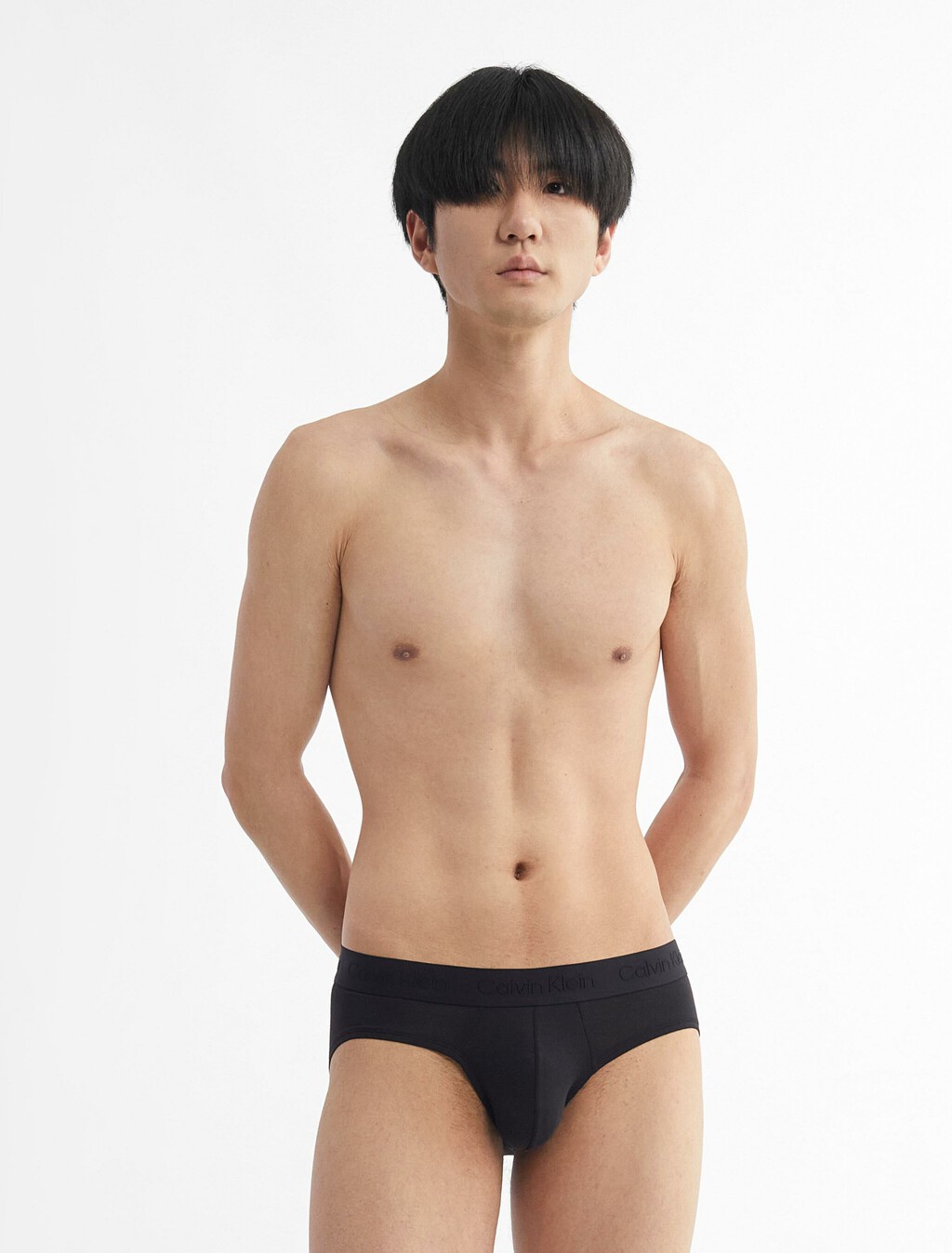 CK Black Ultra Soft Cashmere Hipster Briefs, Black, hi-res