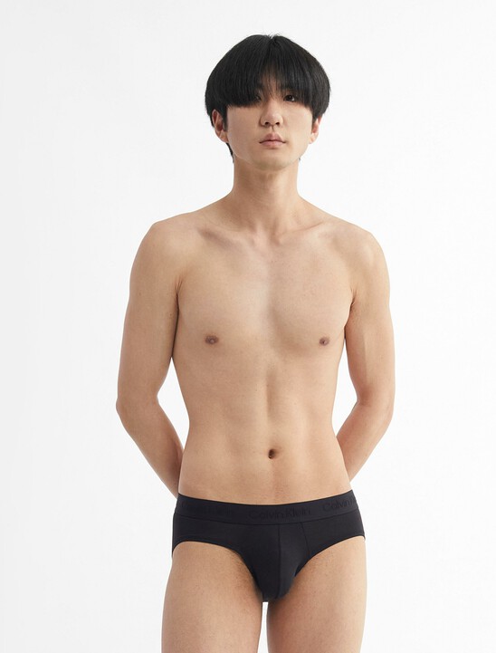 CK Black Ultra Soft Cashmere Hipster Briefs