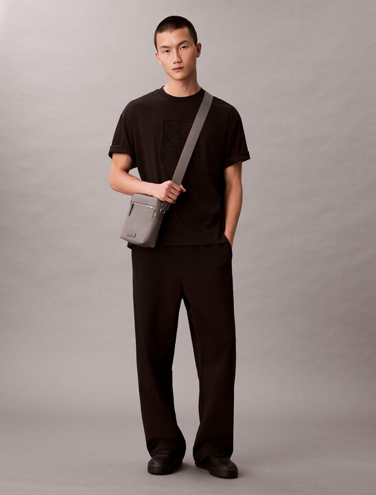 Embossed Allover Monogram Reporter Bag