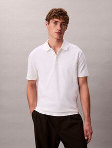 Premium Cotton Polo, Bright White, hi-res
