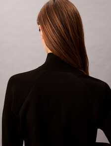 技術混合材質中層外套, Black, hi-res