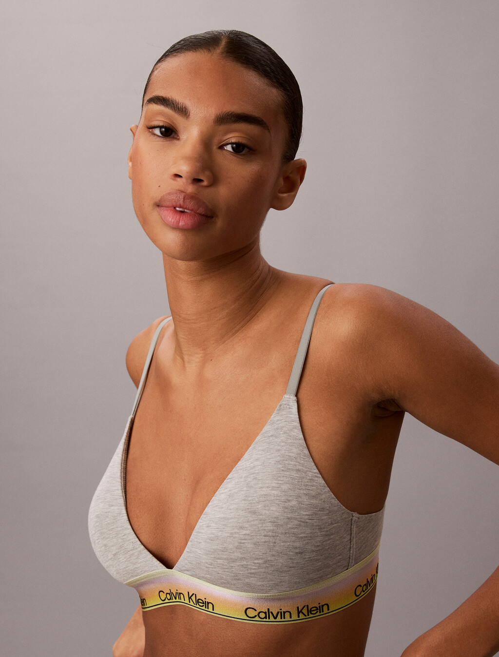 Pride 薄襯三角胸罩, Grey Heather, hi-res