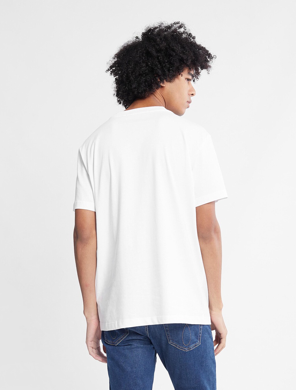 Badge Logo Crew Neck Tee, Bright White, hi-res