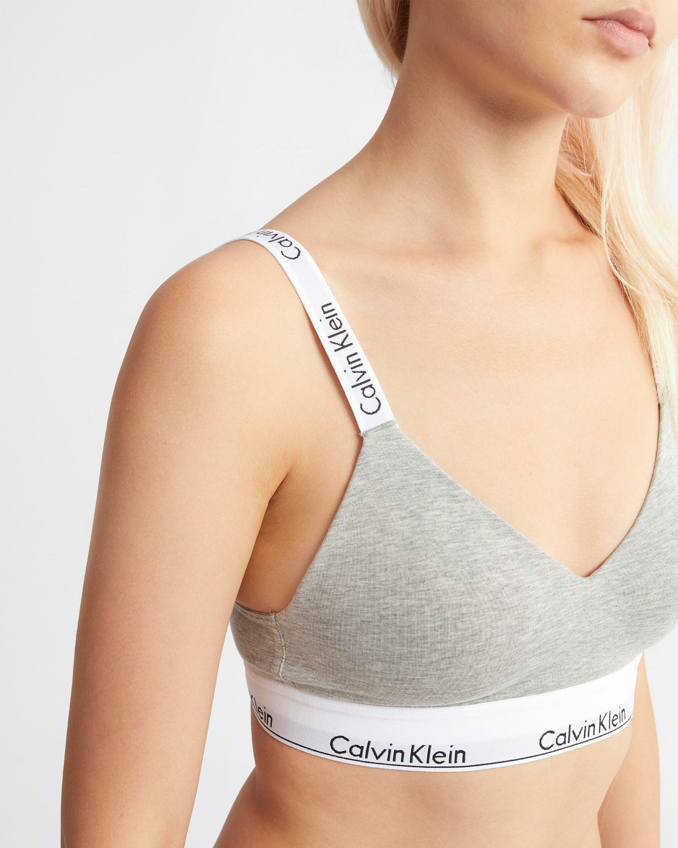 Modern Cotton Lightly Lined Bralette grey Calvin Klein Taiwan