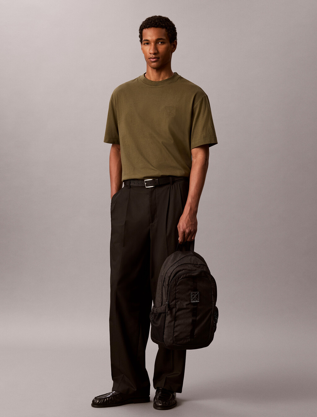 Emblem Logo Backpack, Black, hi-res