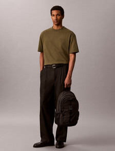 Emblem Logo Backpack, Black, hi-res