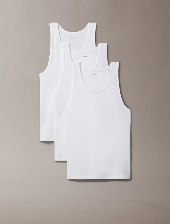 Cotton Microfiber Stretch Tank Tops 3-Pack