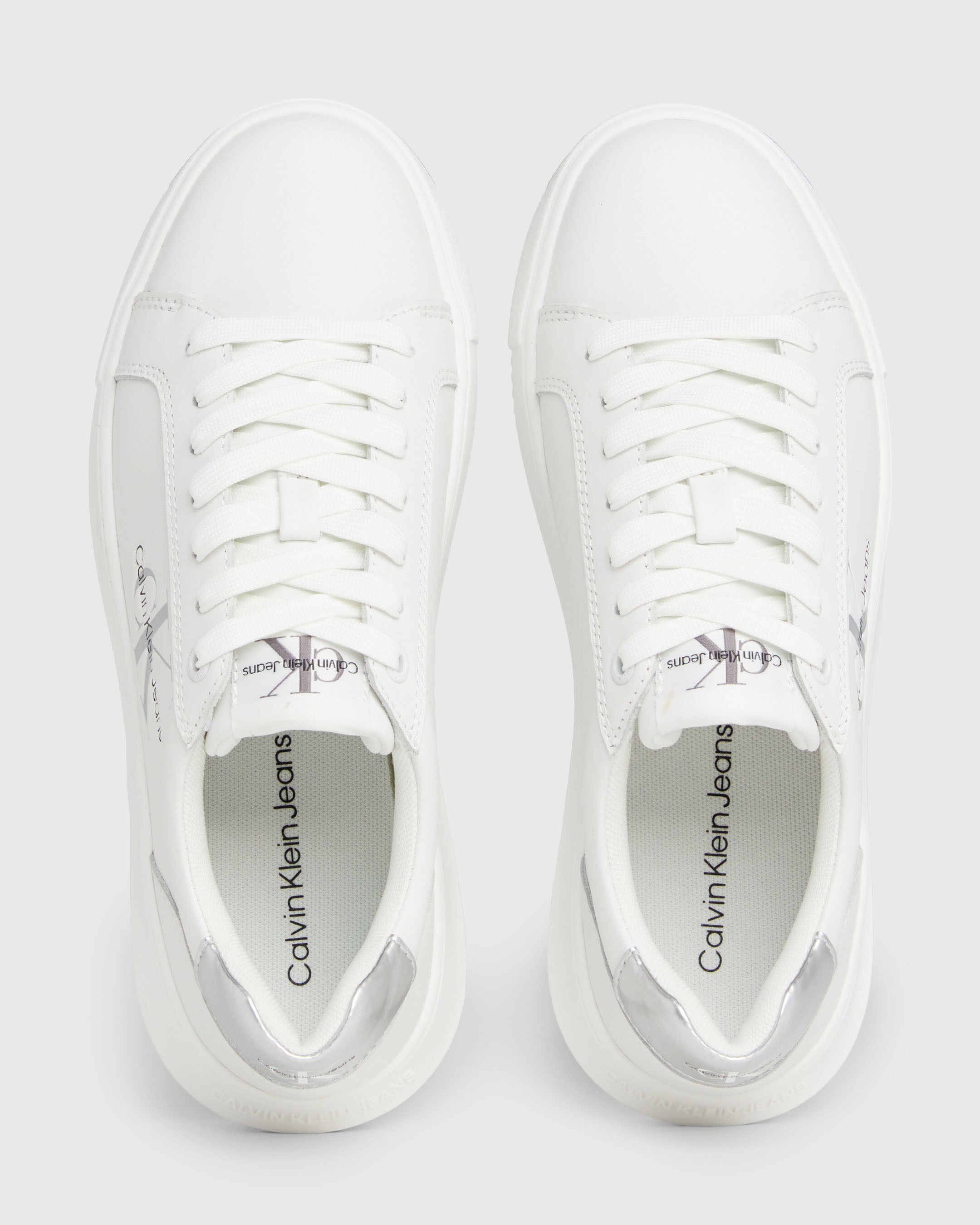 Leather Trainers white Calvin Klein Taiwan