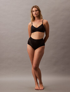 Stay-Put Stretch Brief, Black, hi-res