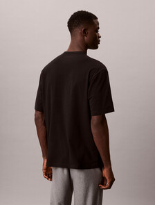 Icon 彈性棉質睡裝上衣, Black, hi-res