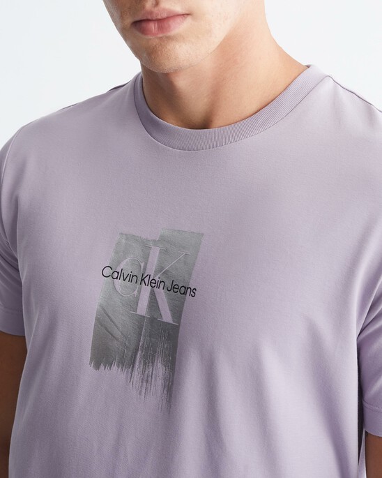 Metallic Foil Monogram Organic Cotton Tee