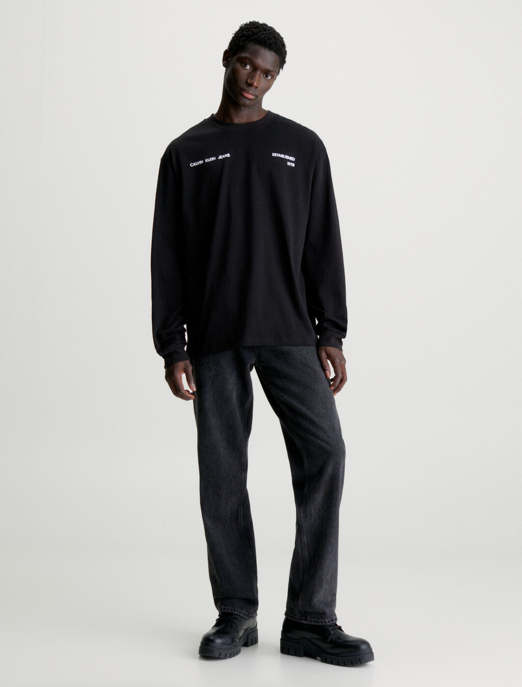 Long Sleeve Graphic T-shirt, Ck Black, hi-res