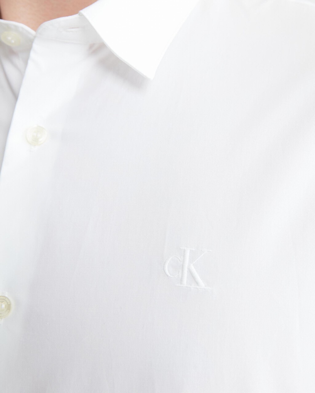 Tonal Monogram Short Sleeve Shirt, BRIGHT WHITE, hi-res