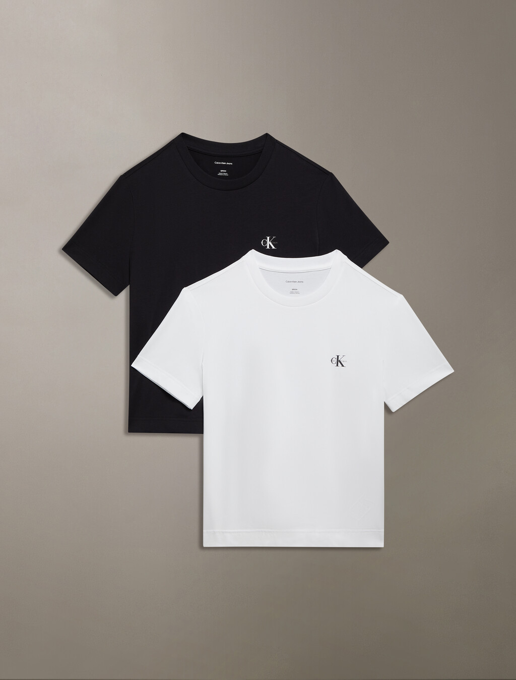 Monogram 圓領 T 恤 2 件組, Pack of 2 Black & White, hi-res