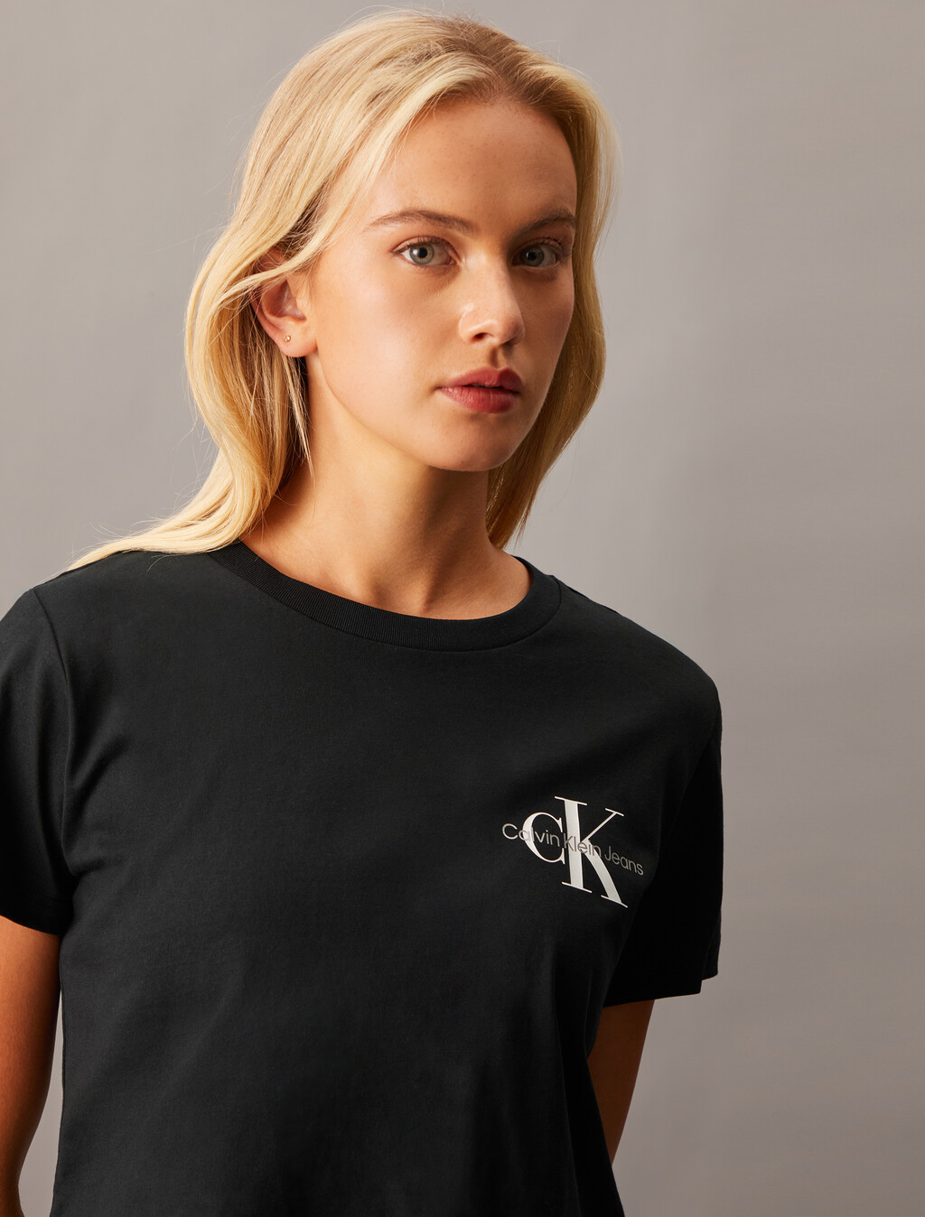 Monogram 短版 T 裇, Ck Black, hi-res