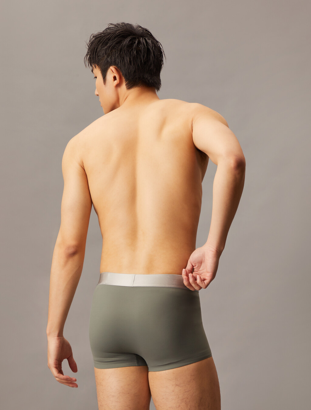 Brushed Microfiber Stretch Low Rise Trunk, Platinum Rust, hi-res