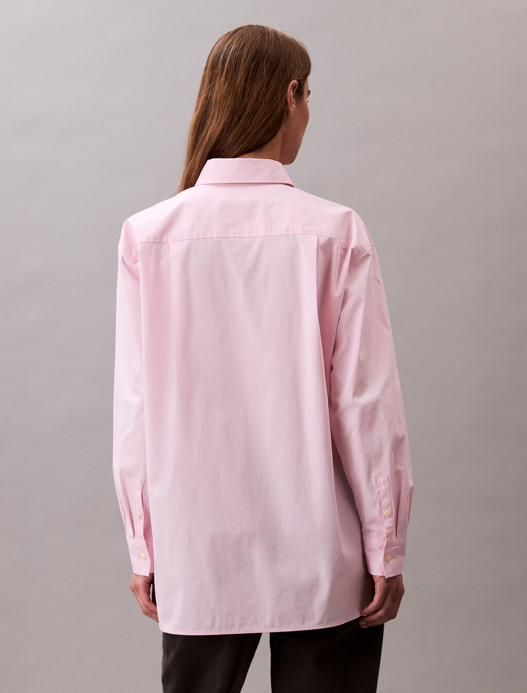 府綢寬鬆襯衫, Sweet Pink, hi-res
