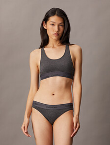 Icon Cotton Bikini, CHARCOAL GREY HEATHER W/ ASHFORD GREY WSB/BLACK LO, hi-res
