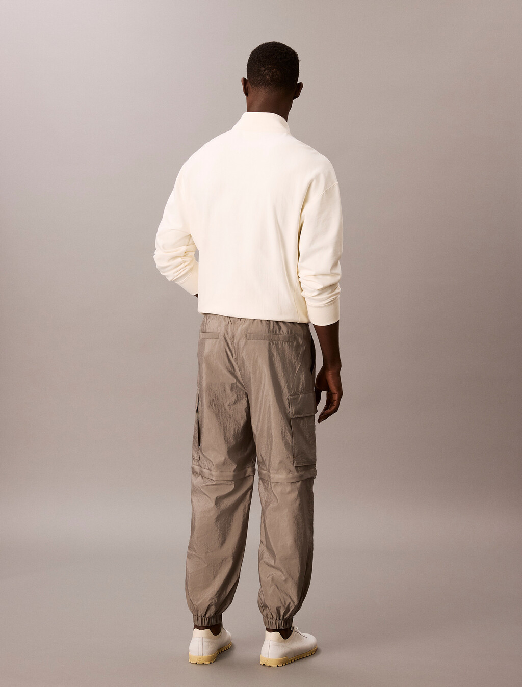 Nylon Zip-Off Cargo Pants, Mourning Dove, hi-res