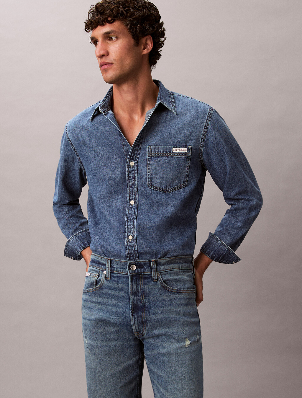 Standard Straight Fit Jeans, ASPEN HEIGHTS BLUE, hi-res