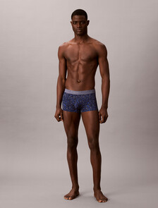 Low Rise Trunks - CK Black, Folded Flowers Grisaille, hi-res