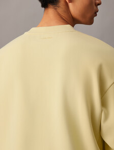 Combed Lightweight Interlock Cotton Sweatshirt, Reed Yellow, hi-res