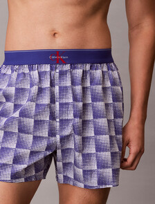 CK X Cotton Monogram Slim Boxer, PIXEL GRADIENT BLUE RIVER FOG, hi-res