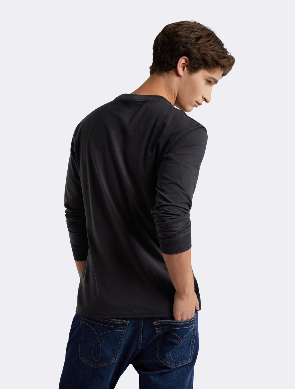 Vertical Institutional Logo Tee, Ck Black, hi-res