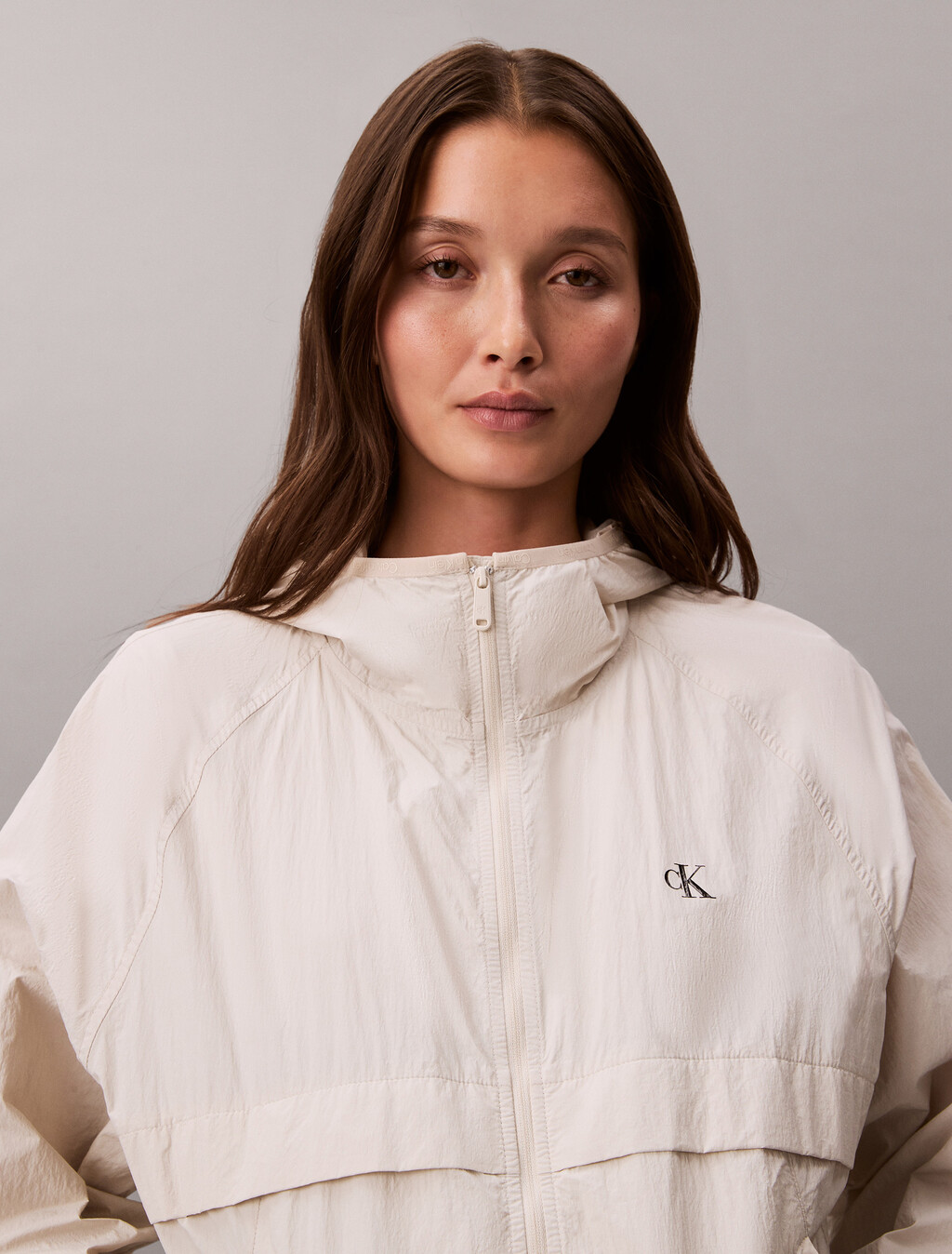 便攜輕便寬版風衣, Chalk, hi-res