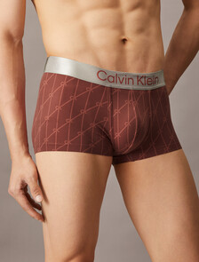 Brushed Microfiber Stretch Low Rise Trunk, 18842 NETTED LOGO+DEEP MINERAL RED, hi-res