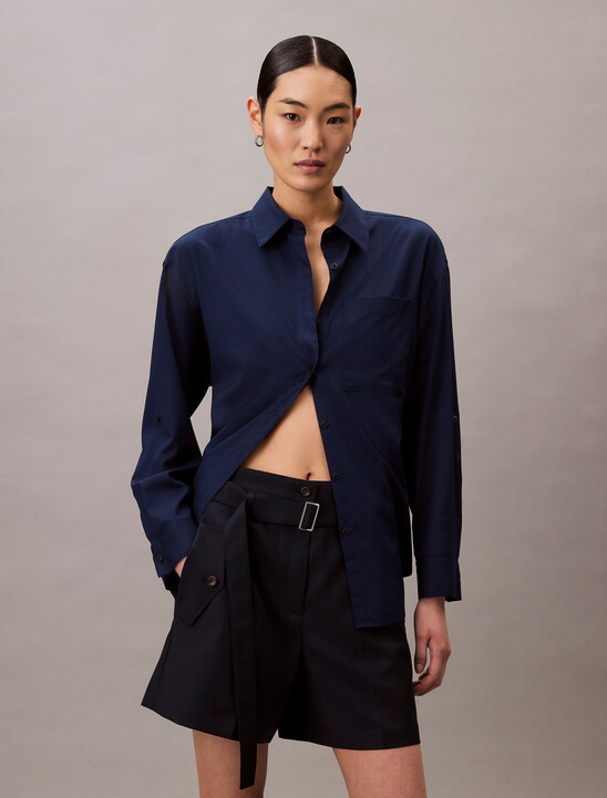 Herringbone Utility Belted Short