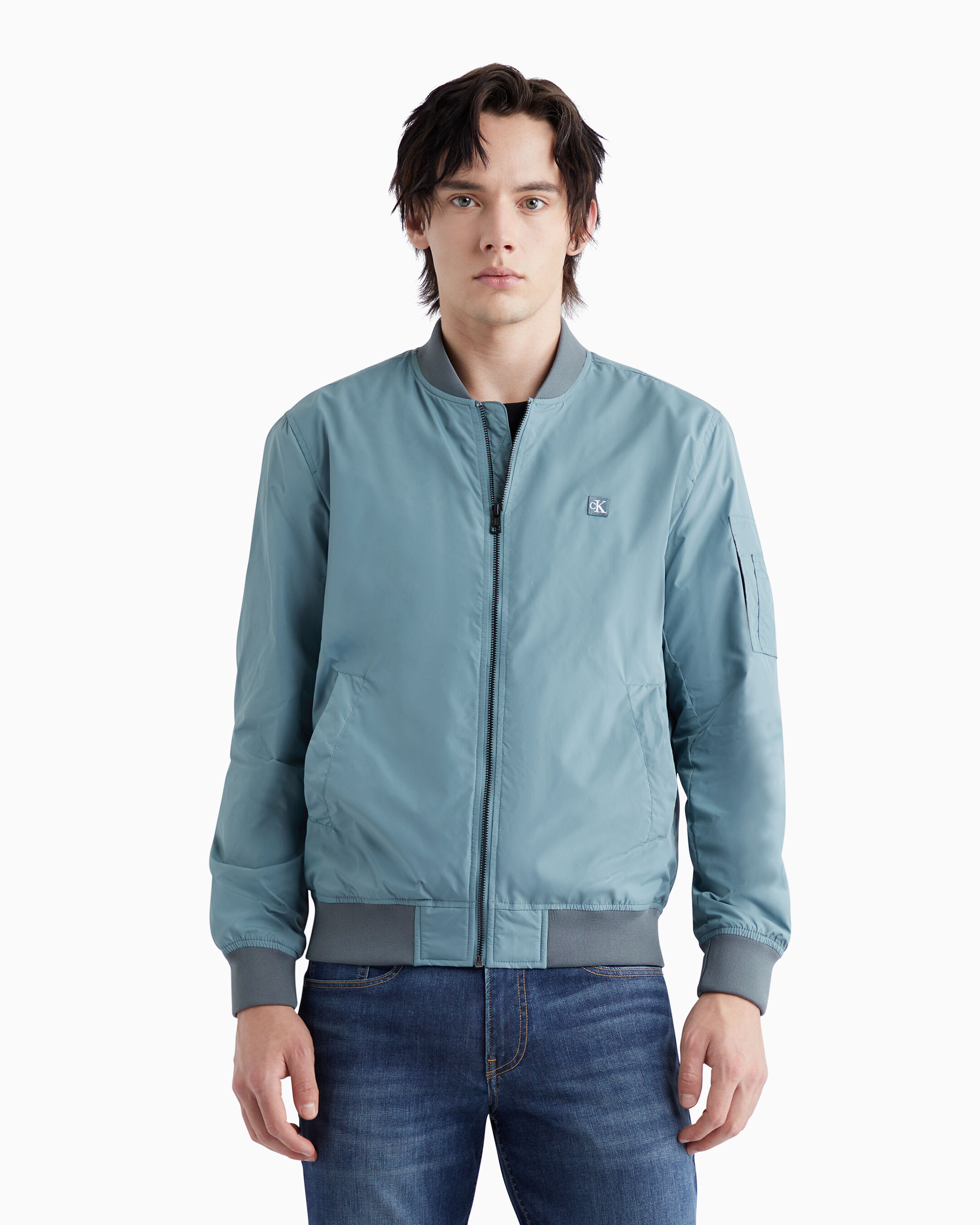 Calvin klein flight best sale bomber jacket