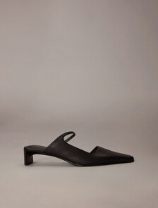 後踝帶低跟鞋, Black, hi-res