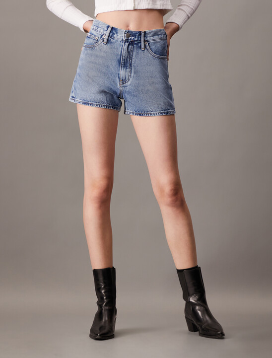 Eco Cool High Rise Denim Shorts