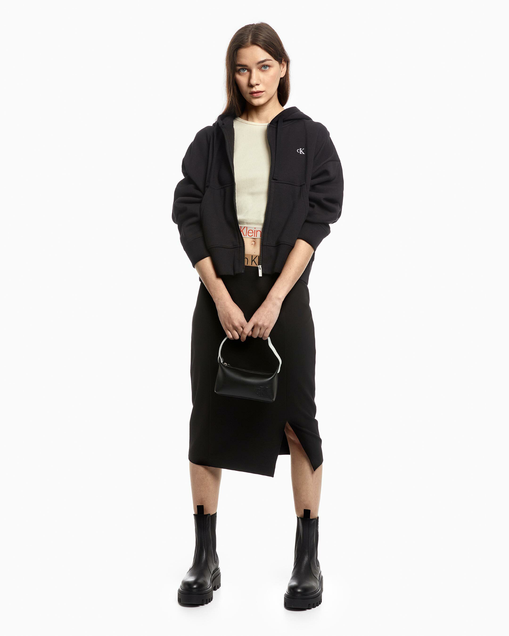 Calvin klein performance outlet logo zip hoodie