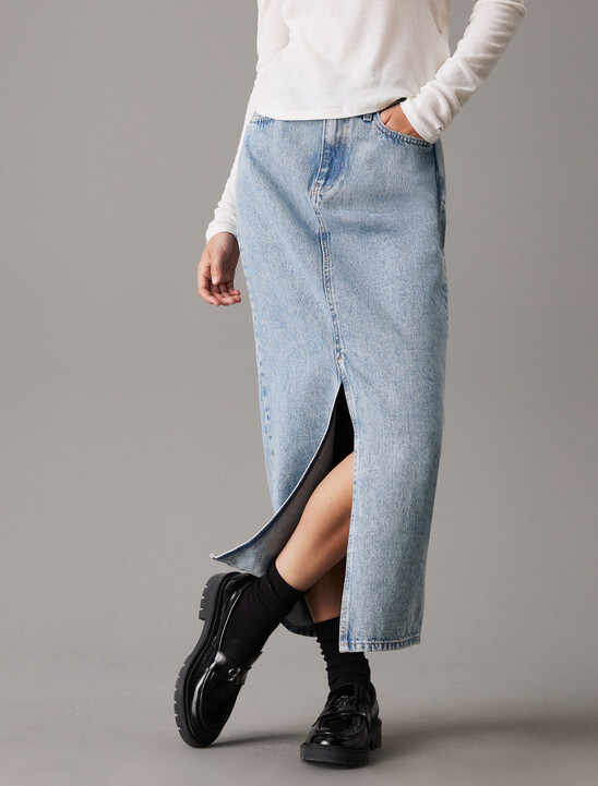 Denim Maxi Skirt