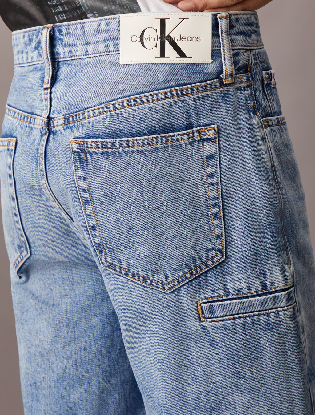 90 年代直筒牛仔短褲, Denim Light, hi-res