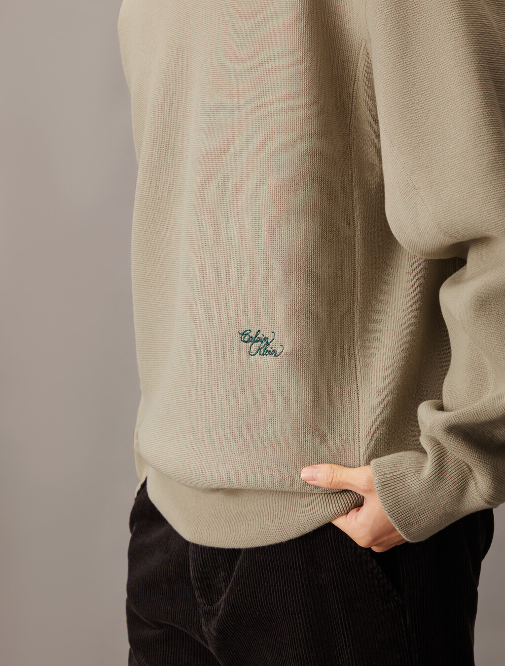 棉質混紡寬鬆運動衫, Pure Cashmere, hi-res
