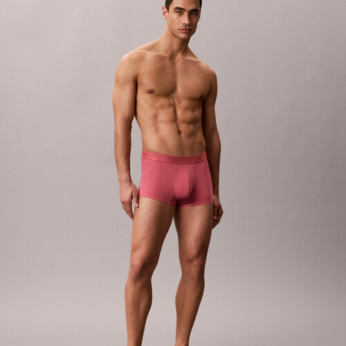平口內褲 - CK Black Cotton Brilliant Pink