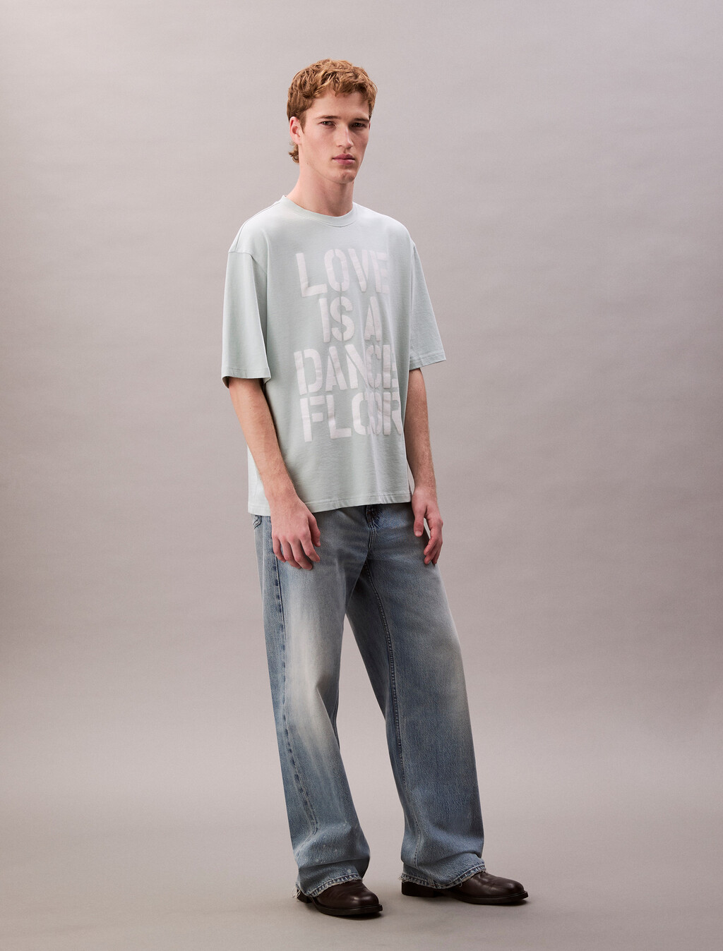 Pride Love Is A Dance Floor Graphic Relaxed T-Shirt, Tropic Aqua, hi-res