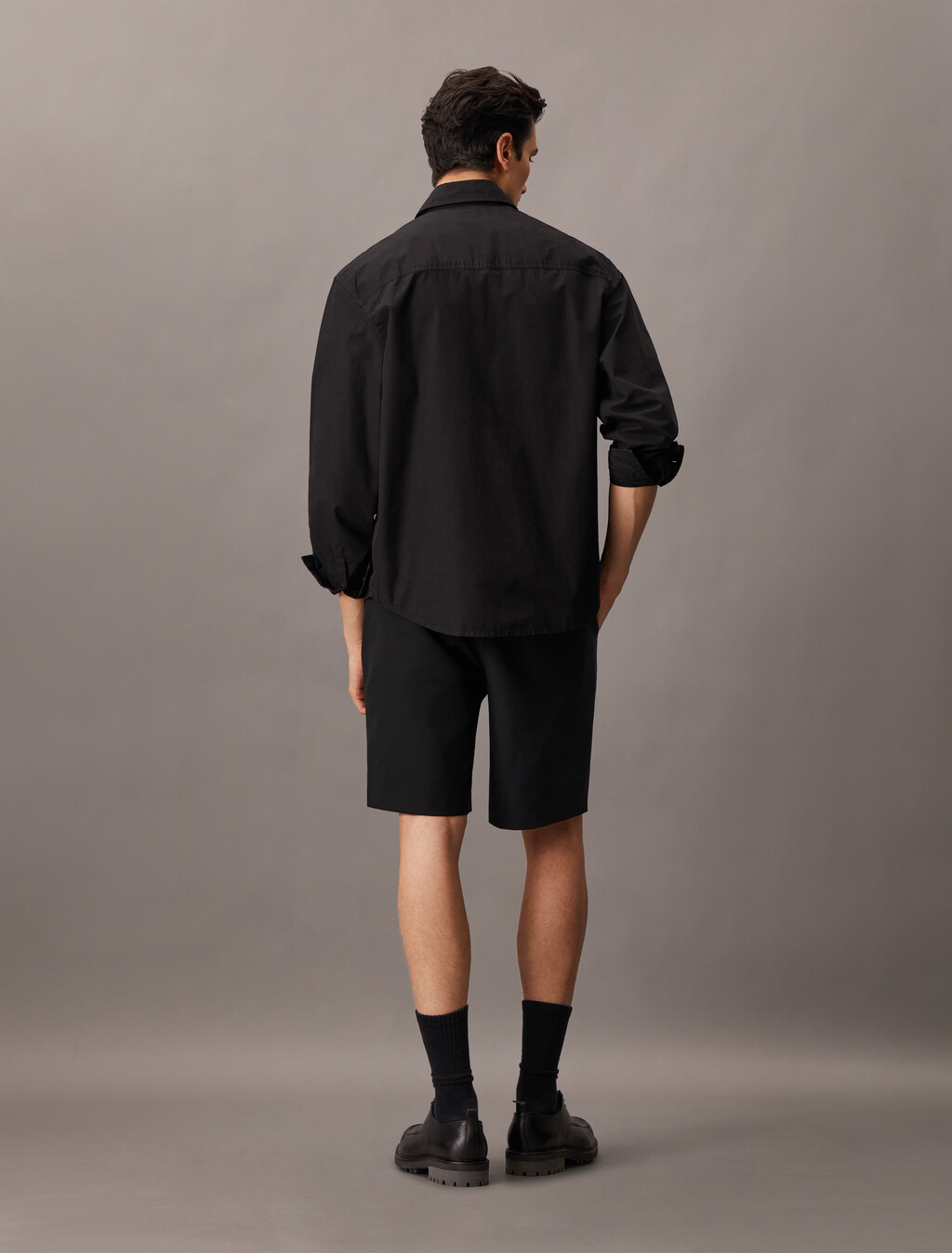Tech Half Elastic Short, Black, hi-res