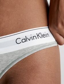 Icon Cotton Modal Thong, H111 Grey Heather, hi-res