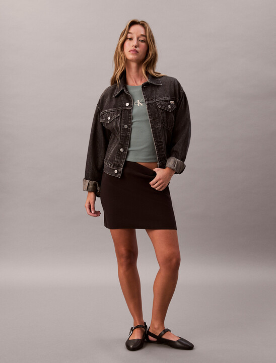 Monogram 標誌長袖貼身 T 裇