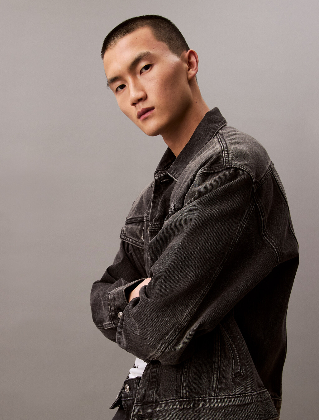 90's Denim Jacket, BLACK FOG, hi-res