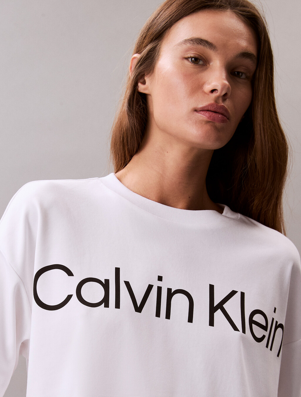Logo Graphic Boxy Cropped T-Shirt, Brilliant White, hi-res