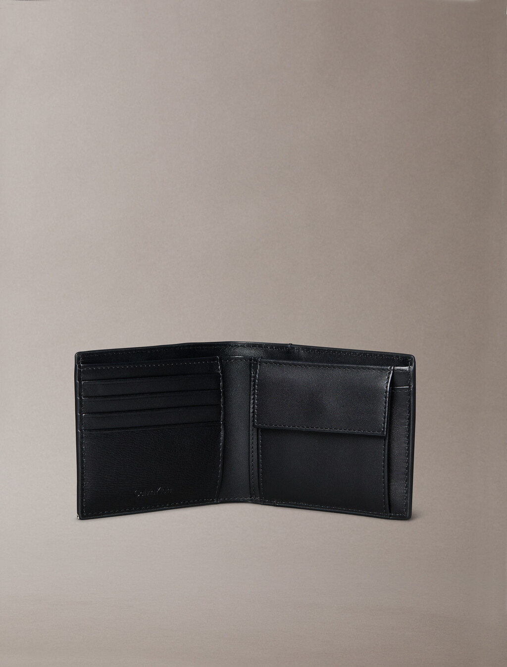 RFID 防盜皮革短夾, Black, hi-res