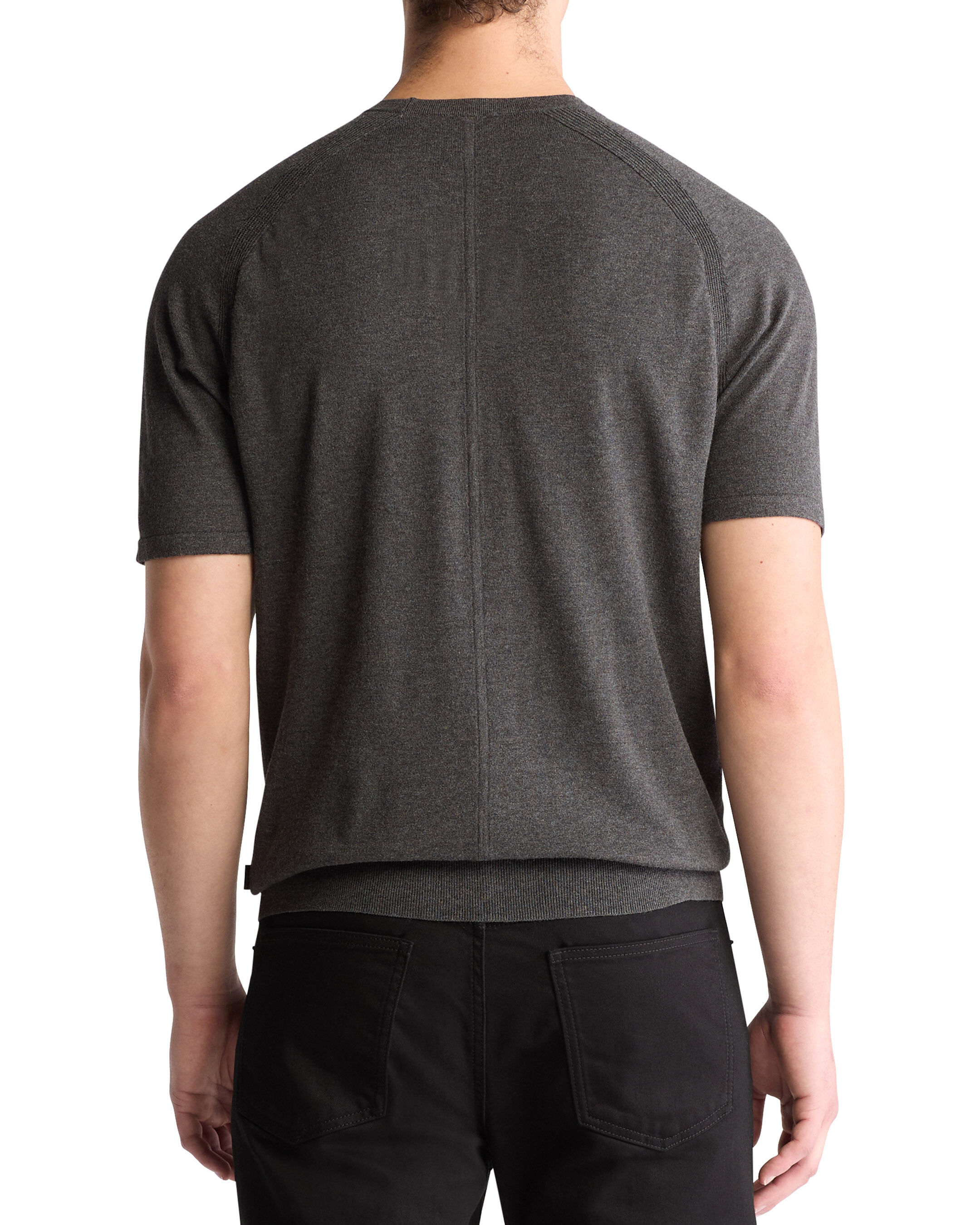 Tech Knit Crewneck Sweater T-Shirt | grey | Calvin Klein Taiwan